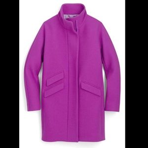 J.Crew Cocoon coat in Italian stadium-cloth wool